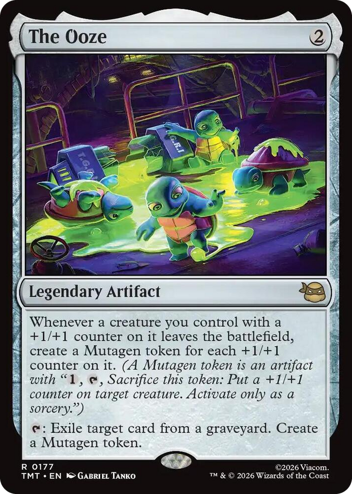 The Ooze #177 R - Teenage Mutant Ninja Turtles Pokemon card