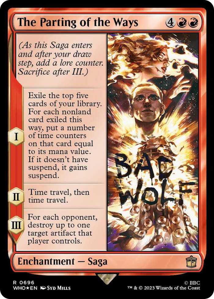 The Parting of the Ways (Surge Foil) #696 R - Universes Beyond: Doctor Who Pokemon card