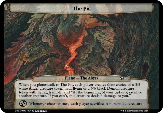 The Pit #63 T - Planechase: March of the Machine Pokemon card