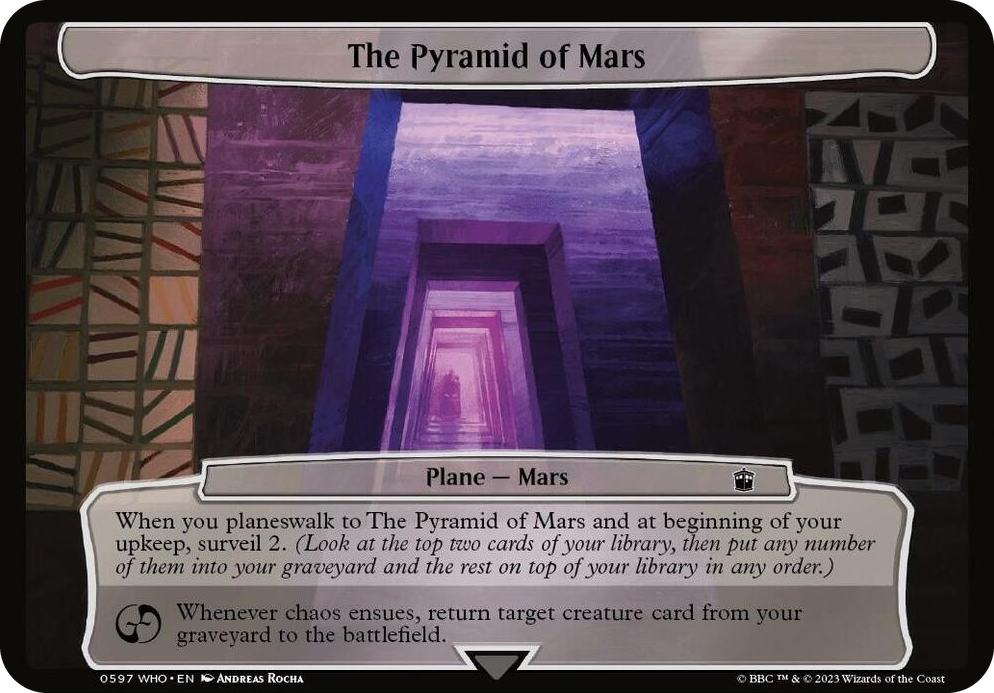0597 The Pyramid of Mars T Planechase: Universes Beyond: Doctor Who