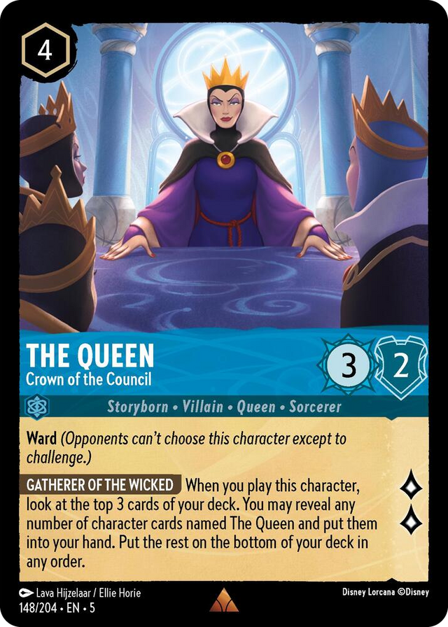 0148 The Queen - Crown of the Council Rare Shimmering Skies