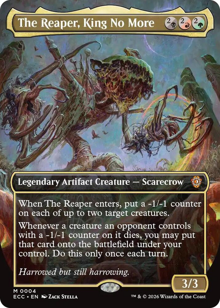 The Reaper, King No More (Borderless) #4 M - Commander: Lorwyn Eclipsed Pokemon card