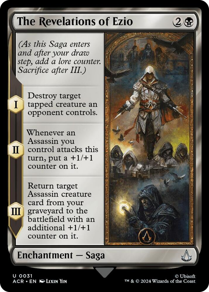 The Revelations of Ezio #31 U - Universes Beyond: Assassin's Creed Pokemon card