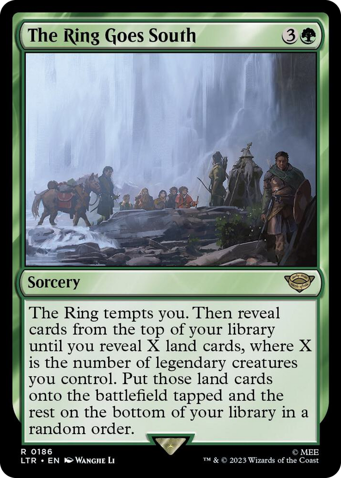 The Ring Goes South #186 R - Universes Beyond: The Lord of the Rings: Tales of Middle-earth Pokemon card