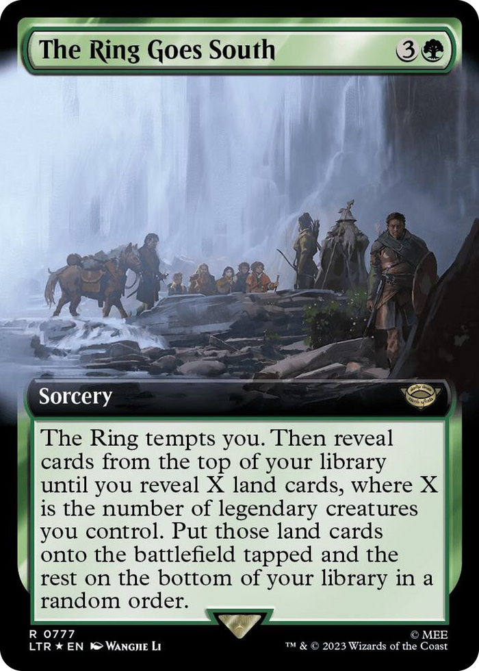 The Ring Goes South (Extended Art) (Surge Foil) #777 R - Universes Beyond: The Lord of the Rings: Tales of Middle-earth Pokemon card