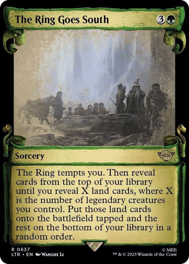 The Ring Goes South (Showcase Scrolls) #637 R - Universes Beyond: The Lord of the Rings: Tales of Middle-earth Pokemon card