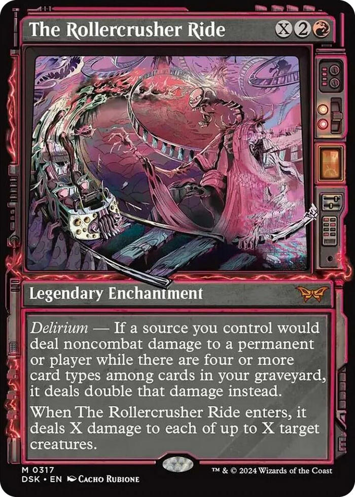 The Rollercrusher Ride (Showcase) #317 M - Duskmourn: House of Horror Pokemon card
