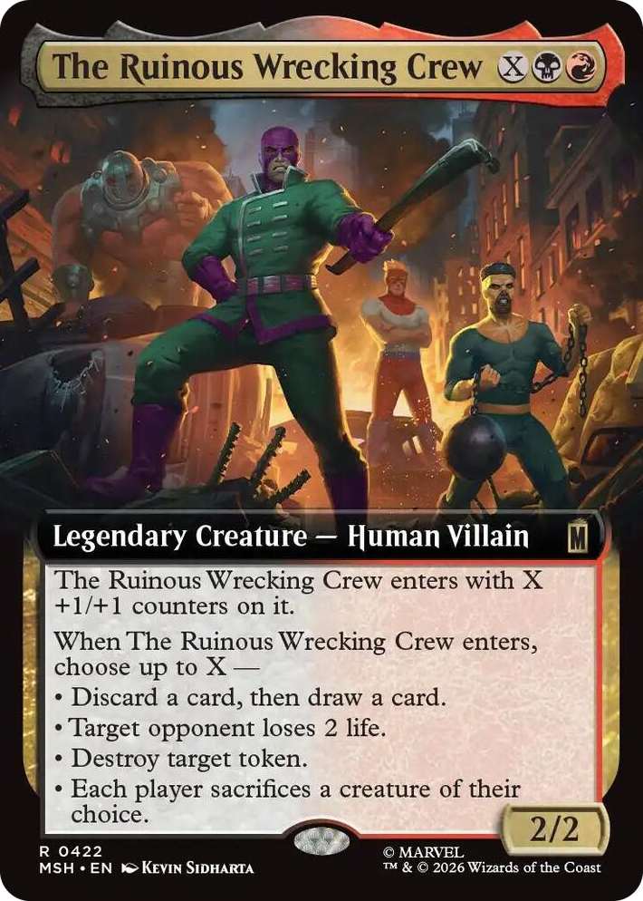 0422 The Ruinous Wrecking Crew (Extended Art) R Marvel Super Heroes