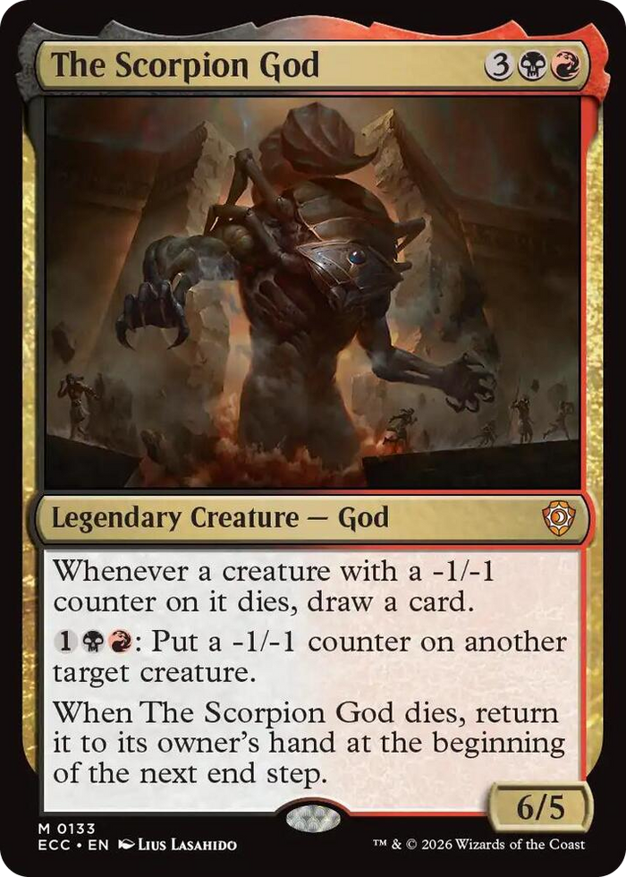 The Scorpion God #133 M - Commander: Lorwyn Eclipsed Pokemon card