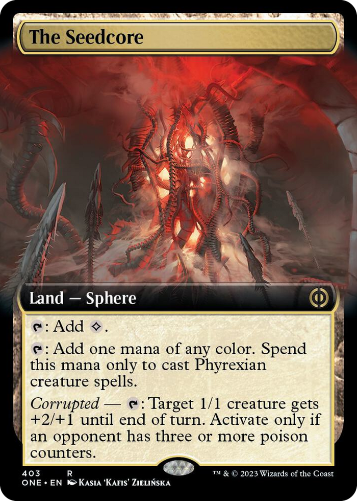 The Seedcore (Extended Art) #403 R - Phyrexia: All Will Be One Pokemon card