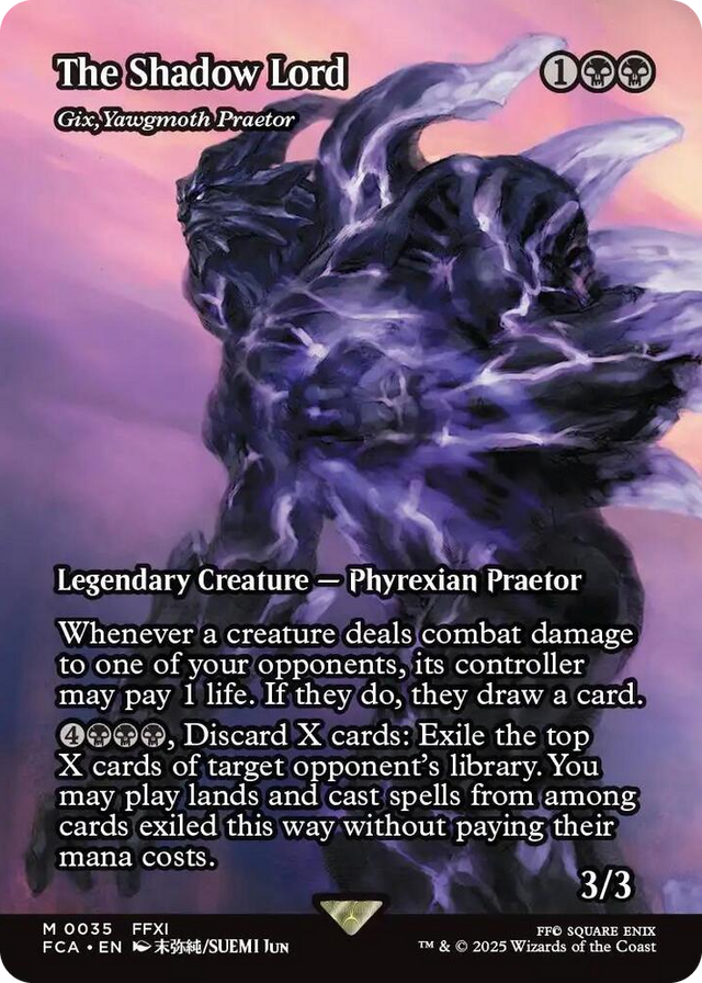 0035 The Shadow Lord - Gix, Yawgmoth Praetor (Showcase) M FINAL FANTASY: Through the Ages