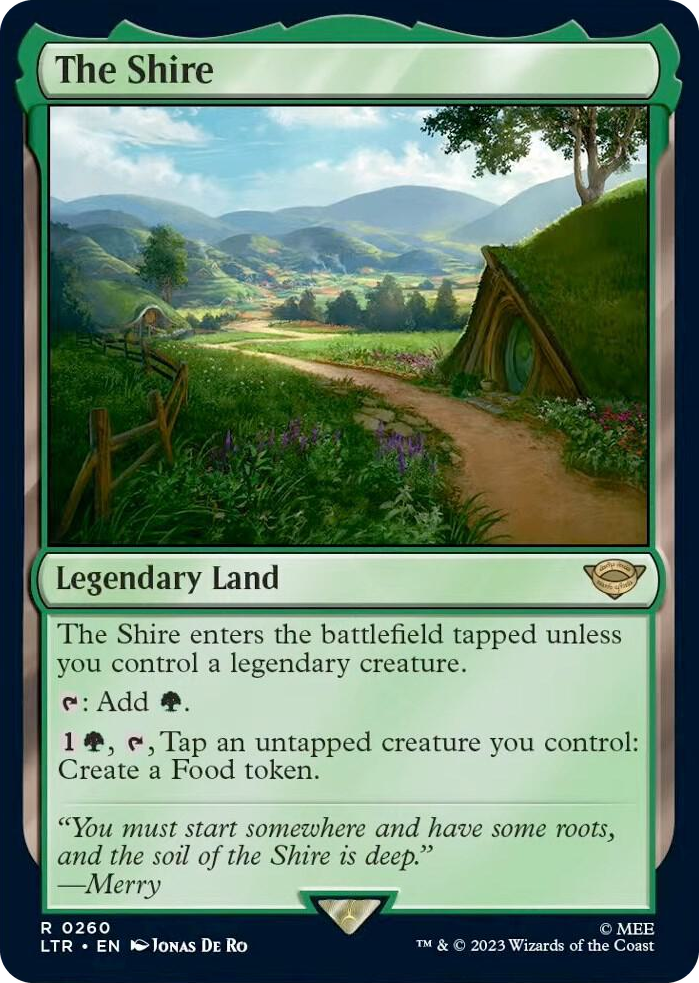 The Shire #260 R - Universes Beyond: The Lord of the Rings: Tales of Middle-earth Pokemon card