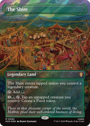 0092 The Shire (Borderless) (Surge Foil) M The Hobbit: Eternal-Legal