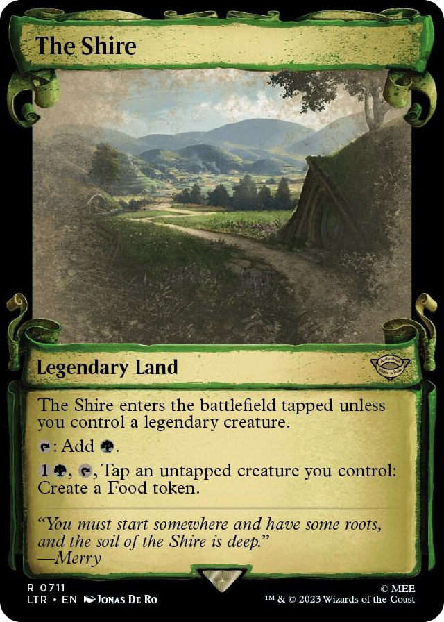 The Shire (Showcase Scrolls) #711 R - Universes Beyond: The Lord of the Rings: Tales of Middle-earth Pokemon card