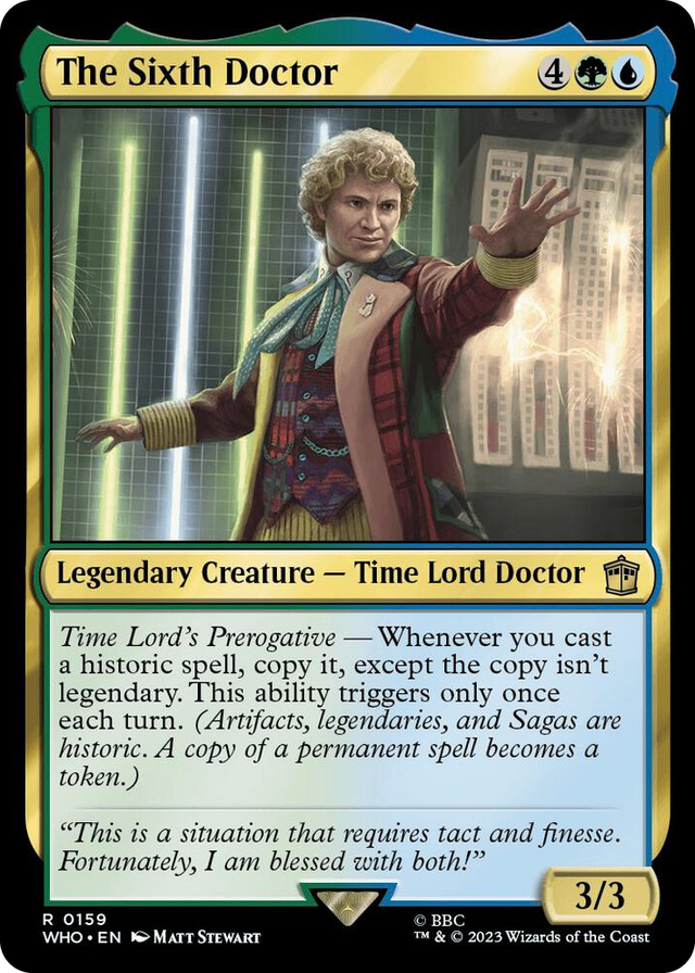 0159 The Sixth Doctor R Universes Beyond: Doctor Who