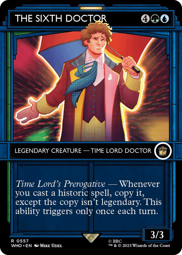 0557 The Sixth Doctor (Showcase) R Universes Beyond: Doctor Who