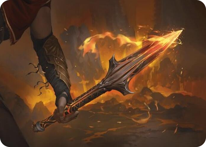 0004 The Spear of Leonidas Art Card S Art Series: Universes Beyond: Assassin's Creed