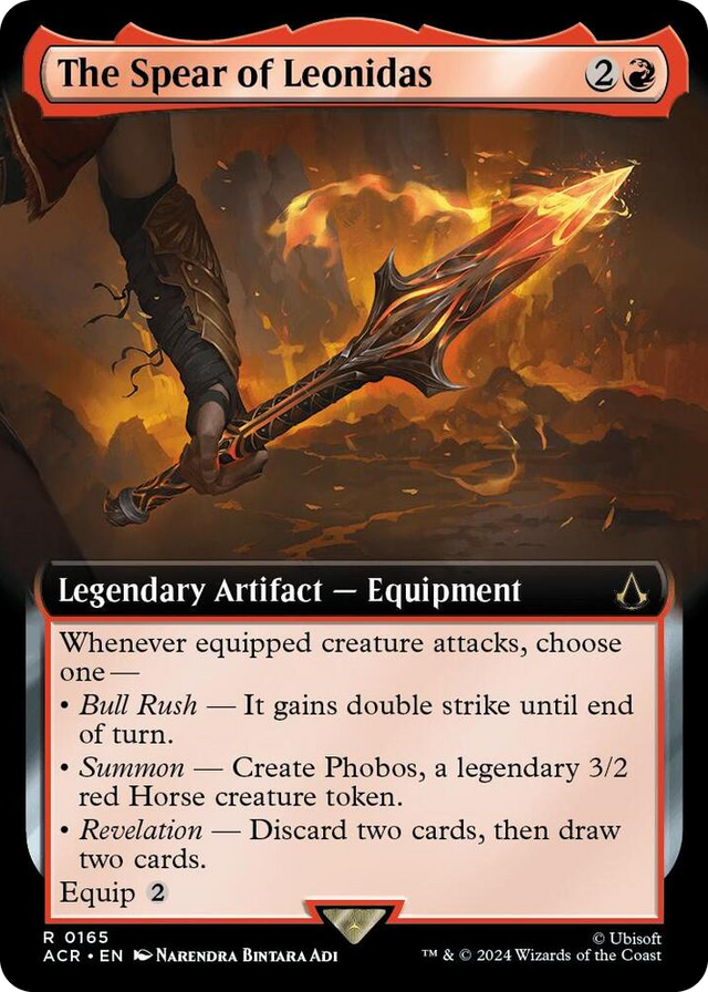 0165 The Spear of Leonidas (Extended Art) R Universes Beyond: Assassin's Creed