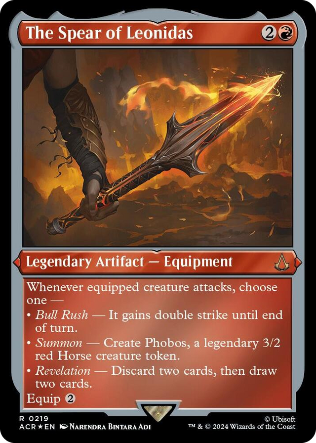 0219 The Spear of Leonidas (Foil Etched) R Universes Beyond: Assassin's Creed