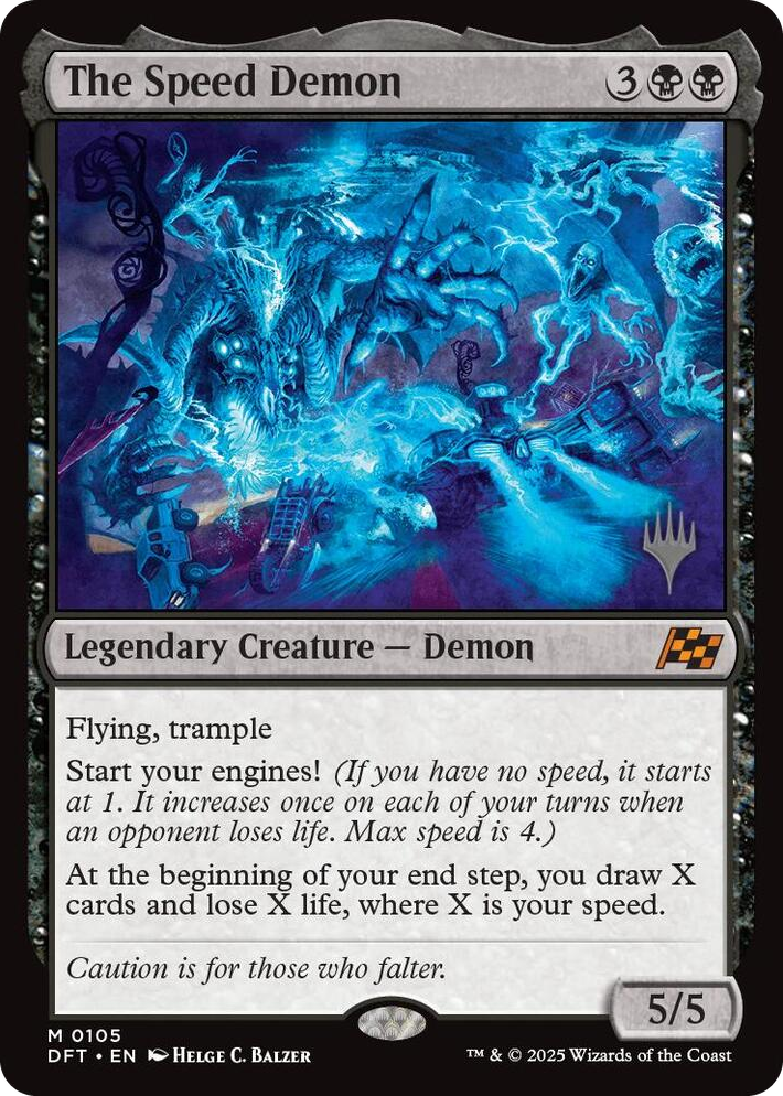 0105 The Speed Demon M Promo Pack: Aetherdrift
