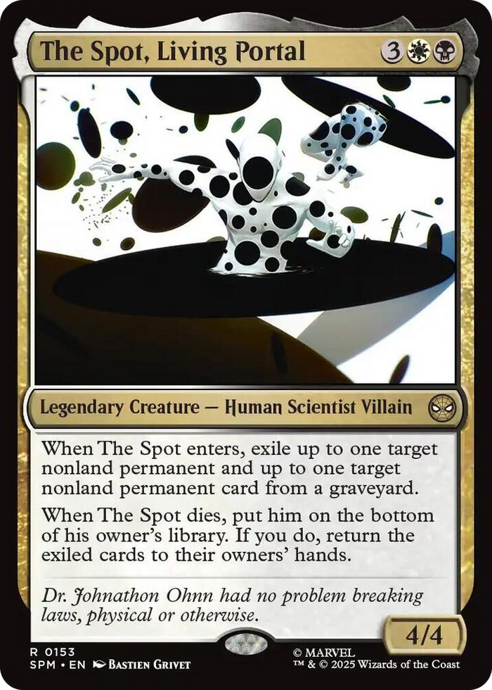 The Spot, Living Portal #153 R - Marvel's Spider-Man Pokemon card