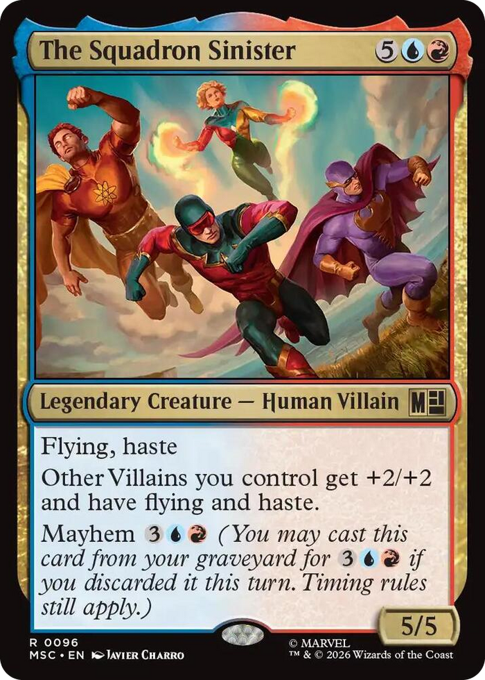 The Squadron Sinister #96 R - Commander: Marvel Super Heroes Pokemon card