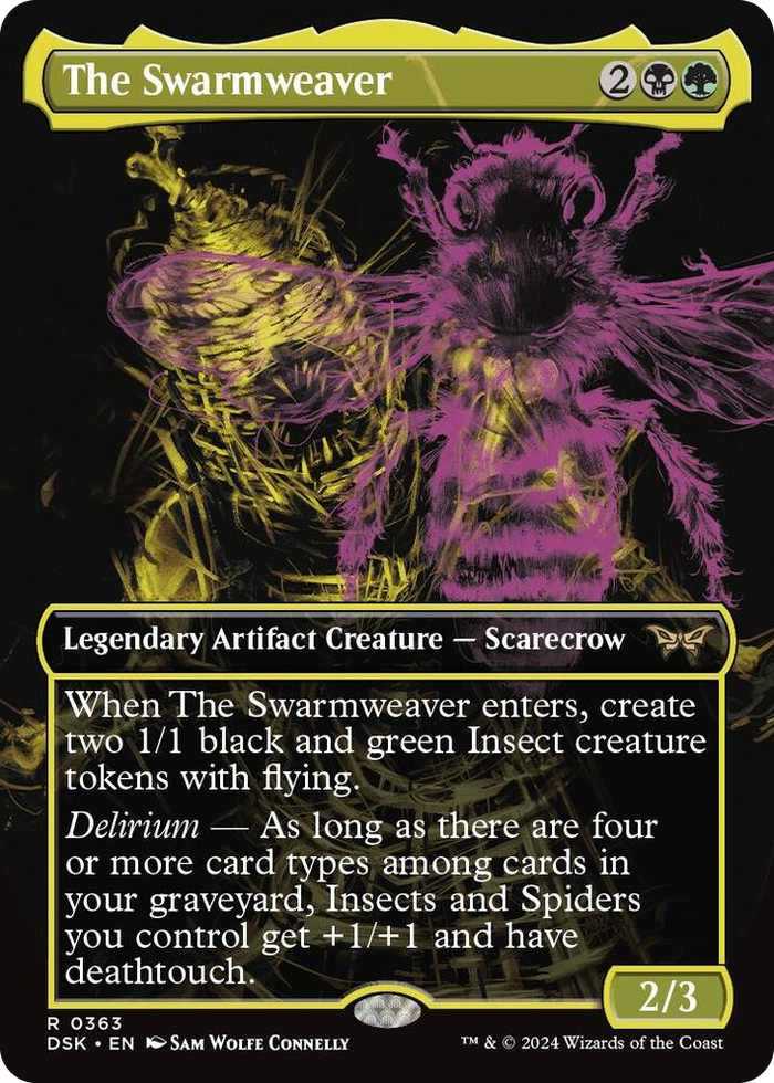 The Swarmweaver (Showcase) #363 R - Duskmourn: House of Horror Pokemon card