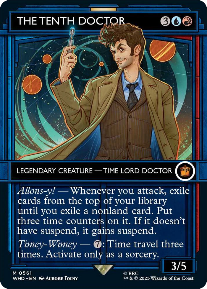 The Tenth Doctor (Showcase) #561 M - Universes Beyond: Doctor Who Pokemon card