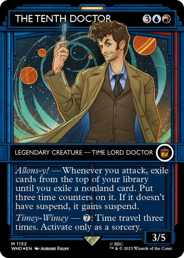 1152 The Tenth Doctor (Showcase) (Surge Foil) M Universes Beyond: Doctor Who