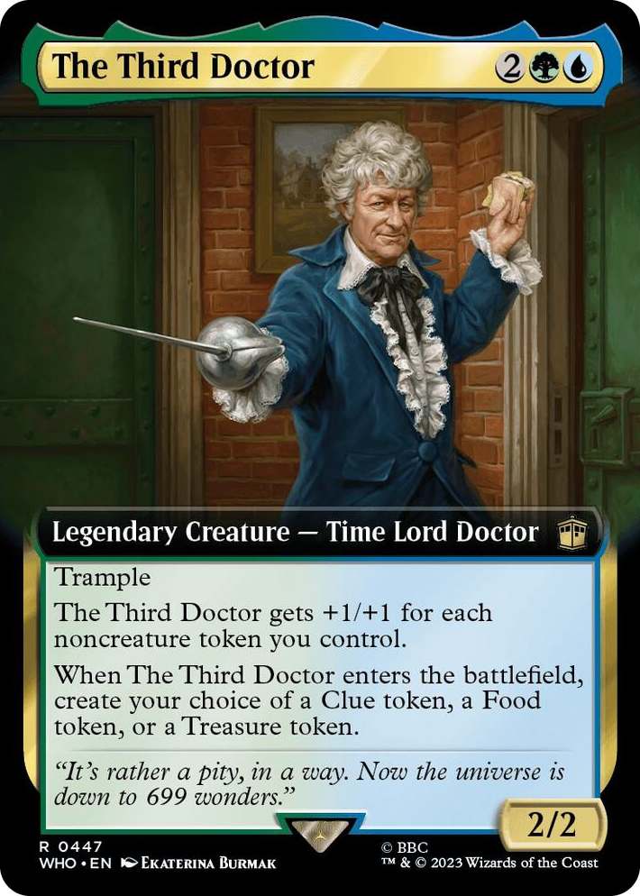 0447 The Third Doctor (Extended Art) R Universes Beyond: Doctor Who
