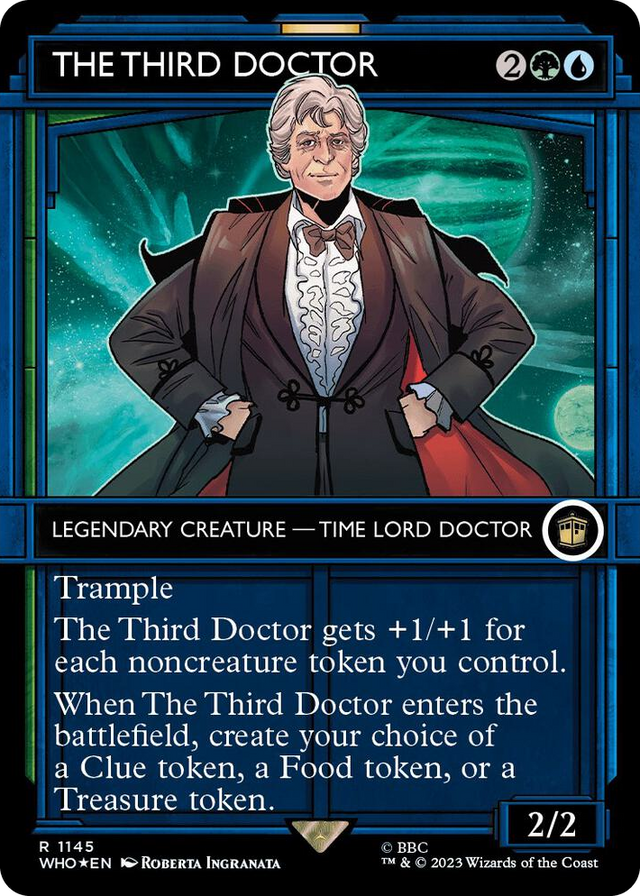 1145 The Third Doctor (Showcase) (Surge Foil) R Universes Beyond: Doctor Who