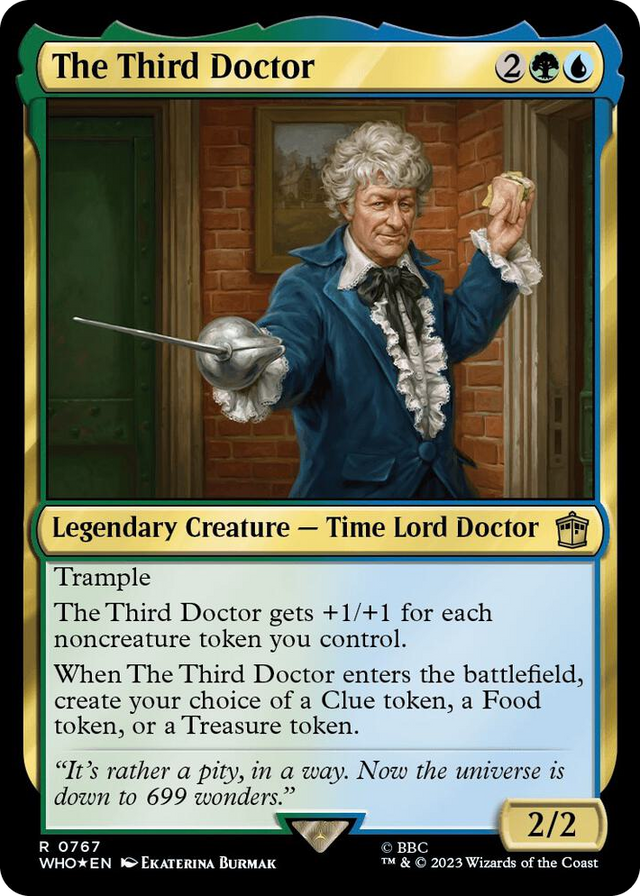 0767 The Third Doctor (Surge Foil) R Universes Beyond: Doctor Who