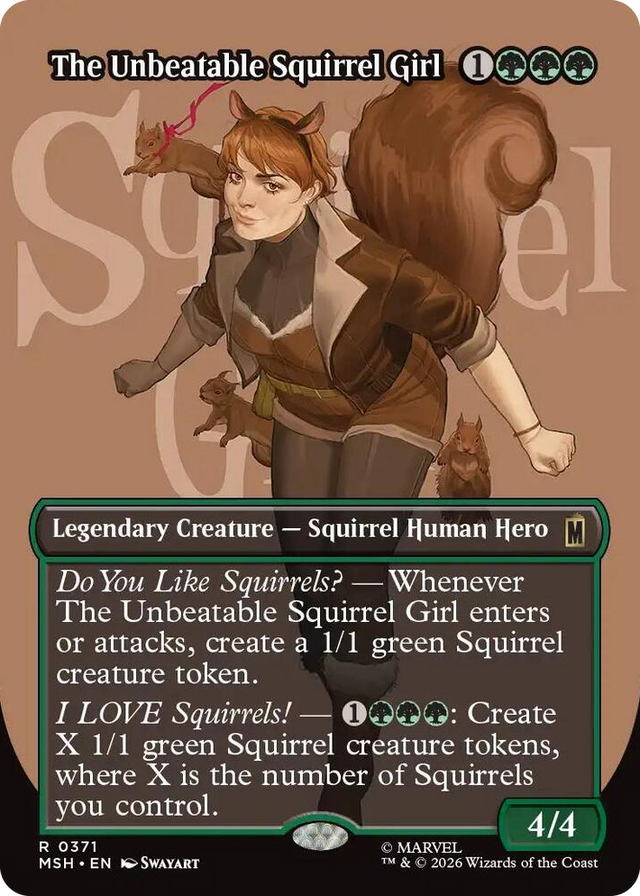 0371 The Unbeatable Squirrel Girl (Borderless) R Marvel Super Heroes