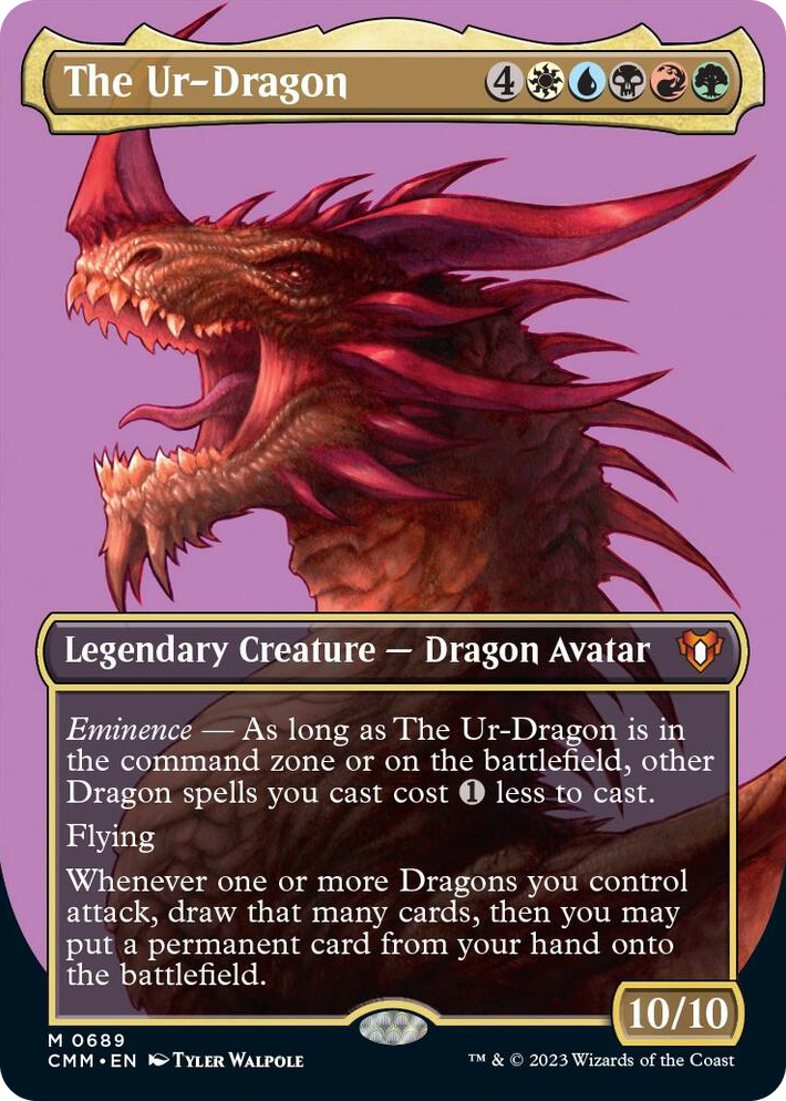0689 The Ur-Dragon (Borderless) M Commander Masters