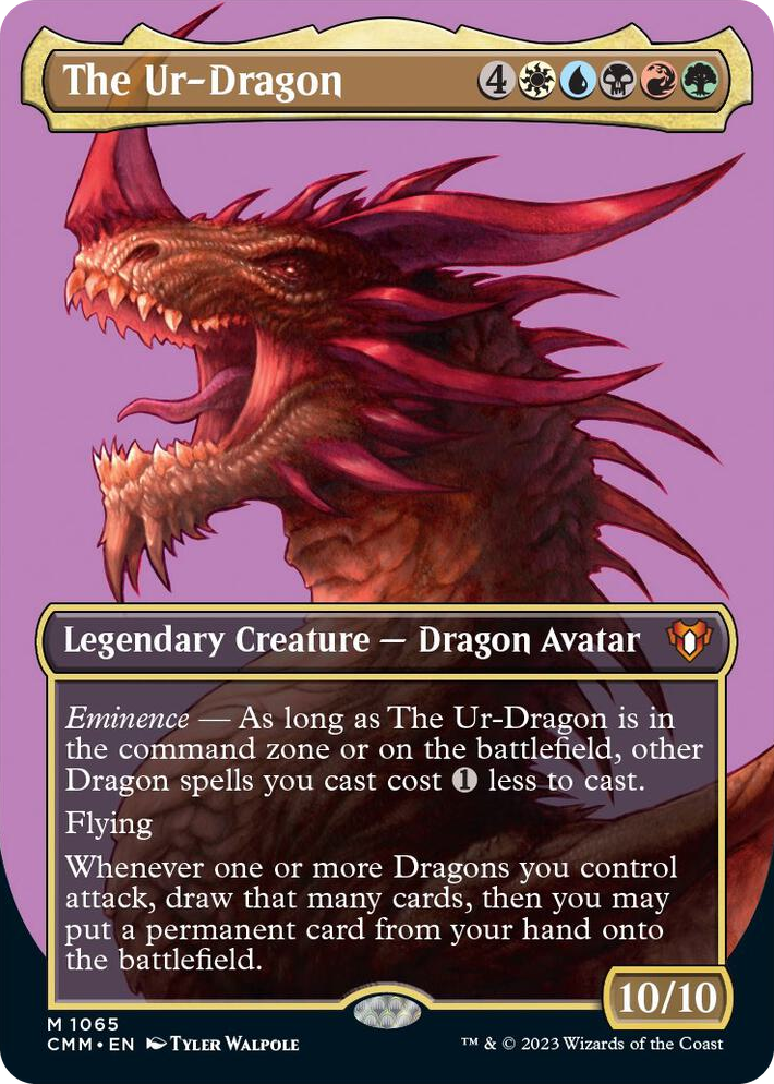 1065 The Ur-Dragon (Textured Foil) M Commander Masters