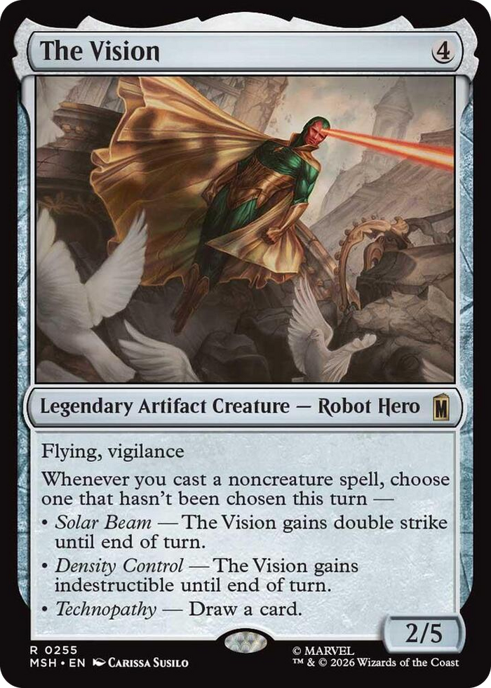 The Vision #255 R - Marvel Super Heroes Pokemon card