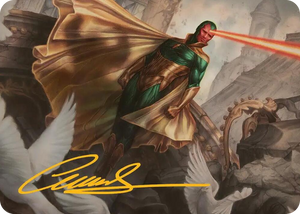 0015 The Vision Art Card (Gold-Stamped Signature) S Art Series: Marvel Super Heroes