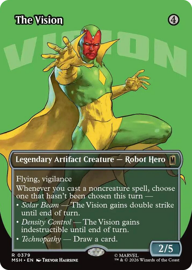 0379 The Vision (Borderless) R Marvel Super Heroes