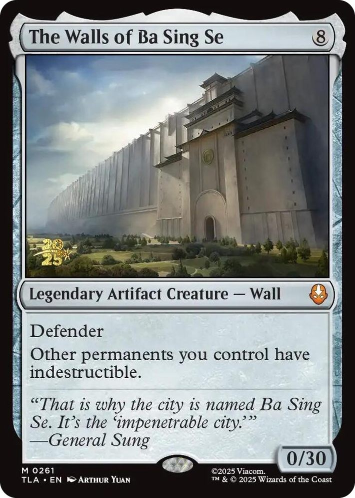 0261 The Walls of Ba Sing Se M Prerelease Cards