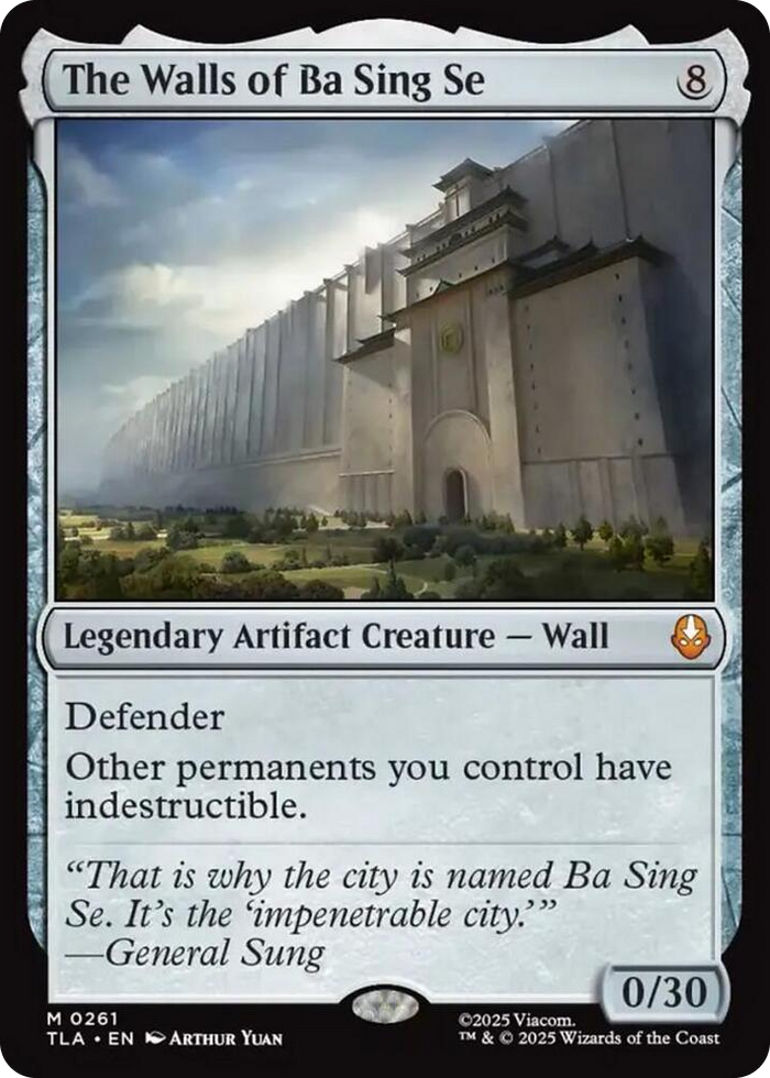 The Walls of Ba Sing Se #261 M - The Last Airbender Pokemon card