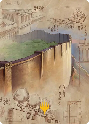 0038 The Walls of Ba Sing Se Art Card (Gold-Stamped Planeswalker Symbol) S Art Series: Avatar: The Last Airbender