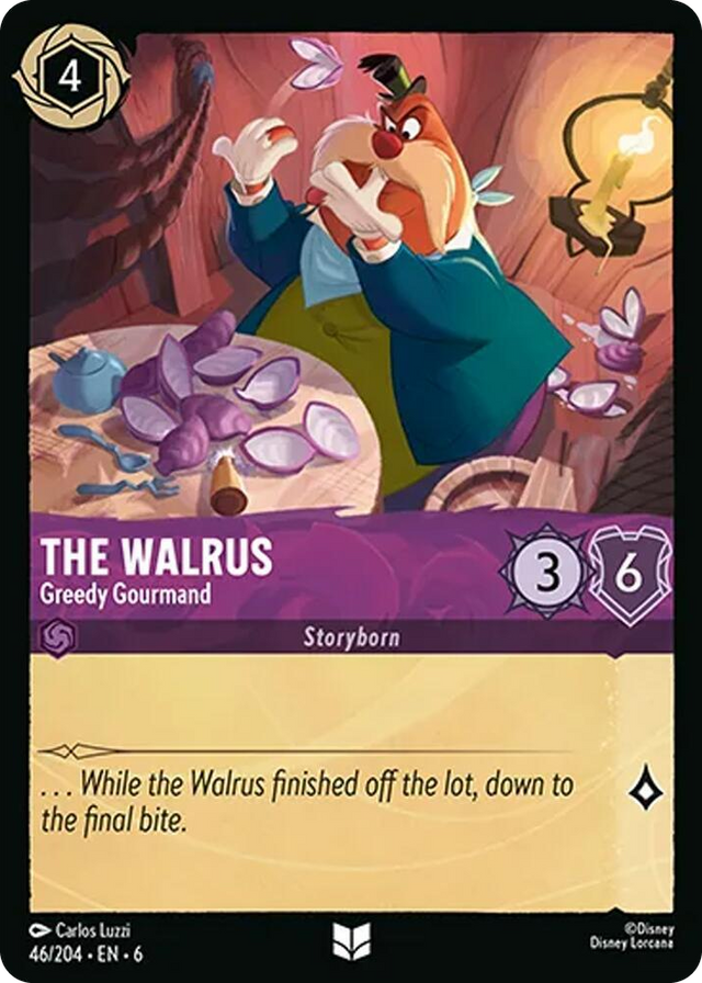 0046 The Walrus - Greedy Gourmand Uncommon Azurite Sea