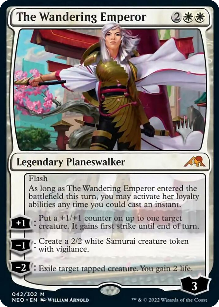 0042 The Wandering Emperor M Promo Pack: Kamigawa: Neon Dynasty