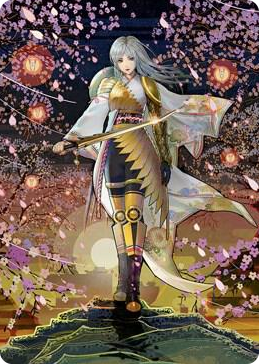 0050 The Wandering Emperor Art Card (50/81) S Art Series: Kamigawa: Neon Dynasty