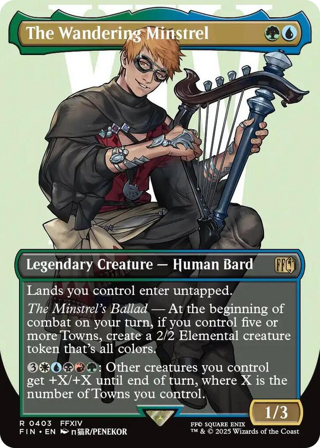 0403 The Wandering Minstrel (Borderless) R FINAL FANTASY