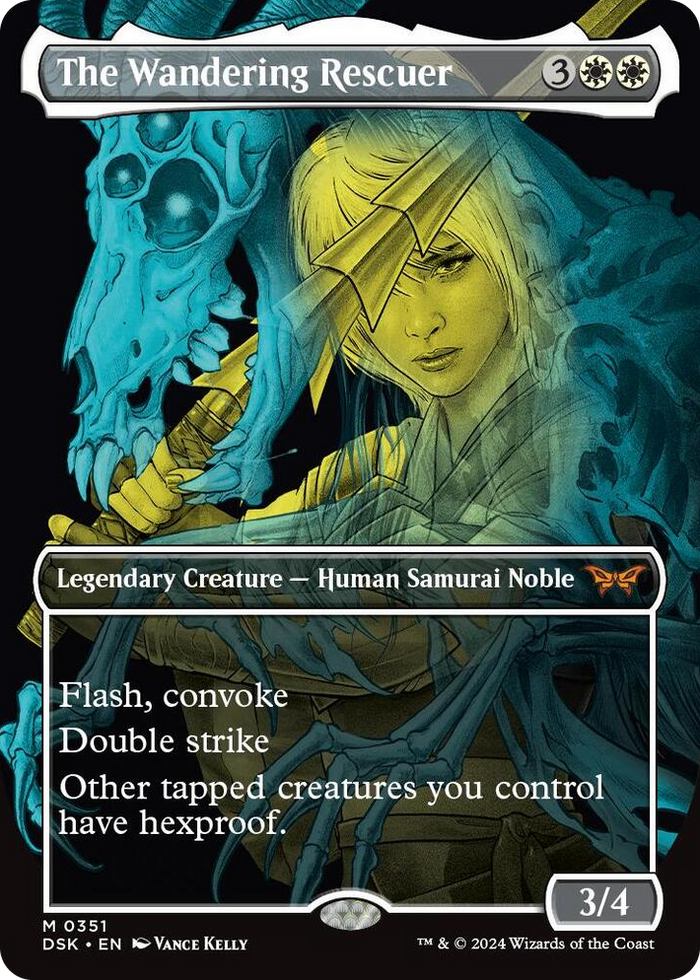 The Wandering Rescuer (Showcase) #351 M - Duskmourn: House of Horror Pokemon card