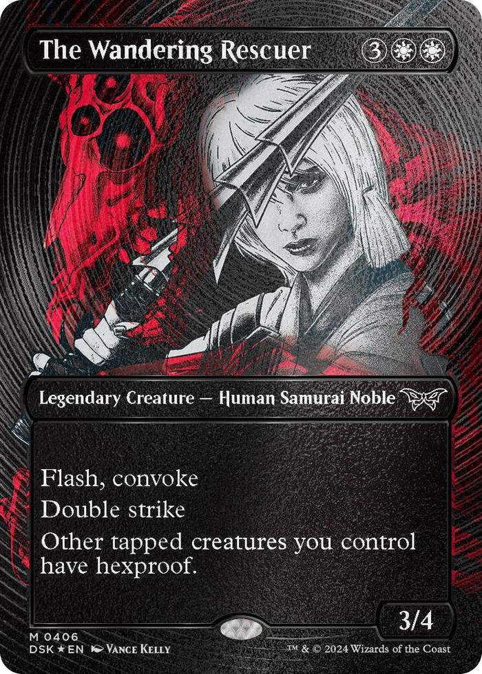 The Wandering Rescuer (Showcase) (Textured Foil) #406 M - Duskmourn: House of Horror Pokemon card