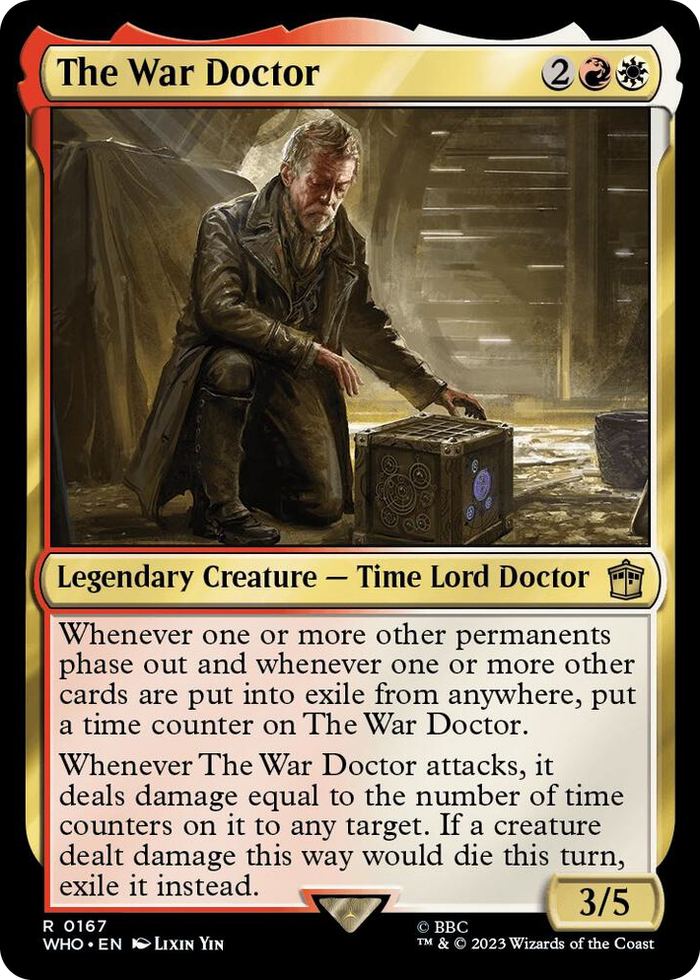 The War Doctor #167 R - Universes Beyond: Doctor Who Pokemon card