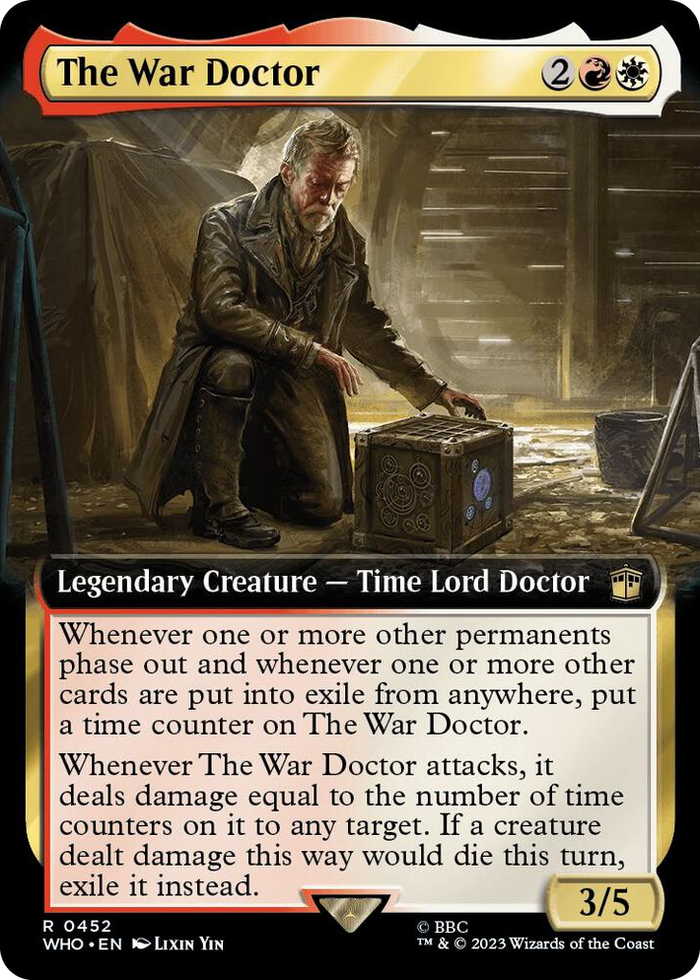 The War Doctor (Extended Art) #452 R - Universes Beyond: Doctor Who Pokemon card