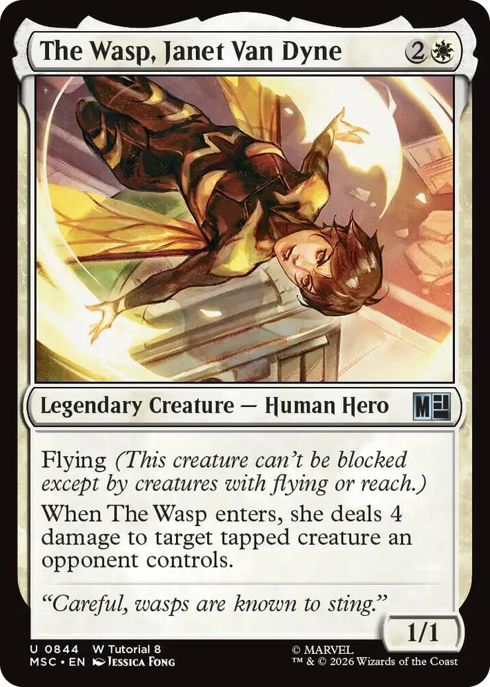 0844 The Wasp, Janet Van Dyne (0844) U Commander: Marvel Super Heroes